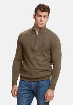 Axel Lambswool Knit Half-zip