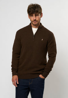Axel Lambswool Knit Half-zip