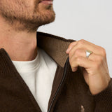 Alfie Lambswool Knit Full-zip